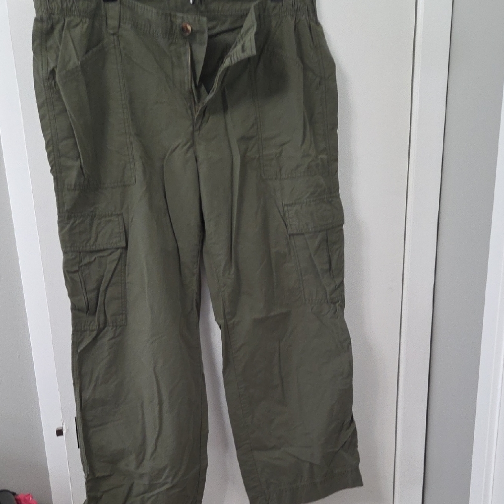 Old Navy Olive Wide Leg Pants